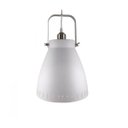 Ver imagem 1 de PENDENTE METAL BRANCO/CROMADO 1E27 26,5X35CM QPD1159-BR