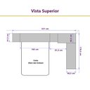 Ver imagem 4 de Guarda Roupa Dormitório Modulado Alpes Casal 1,58 m Queen Canto - Roupeiro Luciane M03:Rosa