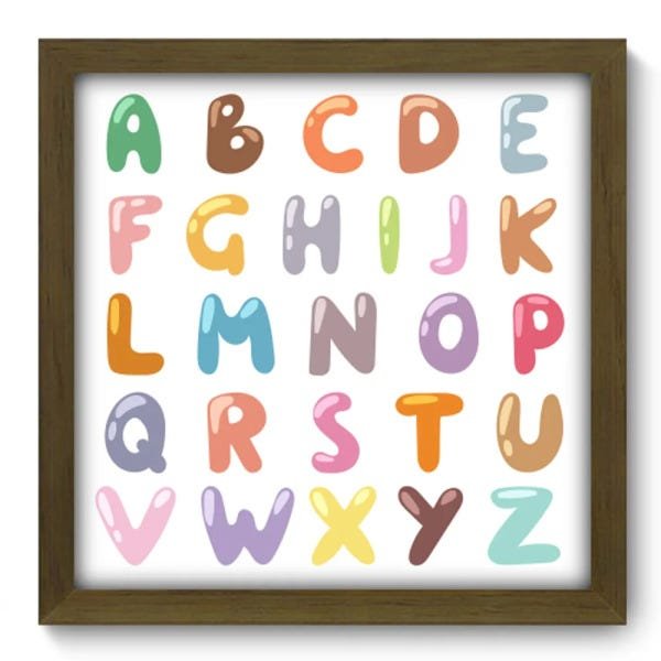 Quadro Decorativo - Alfabeto - 116qdim - 1
