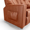 Ver imagem 5 de Poltrona do Papai Reclinável 3 Lugares Sala de Cinema Pequim Manual Pu Camel G23 - Gran Belo