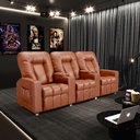 Ver imagem 2 de Poltrona do Papai Reclinável 3 Lugares Sala de Cinema Pequim Manual Pu Camel G23 - Gran Belo