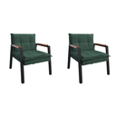 Ver imagem 4 de Kit 2 Poltronas Decorativa para Sala ou Escritório Estilo Industrial Fortaleza Veludo Verde