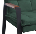 Ver imagem 5 de Kit 2 Poltronas Decorativa para Sala ou Escritório Estilo Industrial Fortaleza Veludo Verde