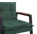 Ver imagem 3 de Kit 2 Poltronas Decorativa para Sala ou Escritório Estilo Industrial Fortaleza Veludo Verde