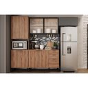 Ver imagem 4 de Balcão de Cozinha Alpha 2506 3 Portas e 2 Gavetas S/tampo 120cm Freijo - Carraro