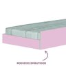 Cama Montessoriana com Colchão Ortobom Solteiro 4 Rodízios Rosa Elisa Shop Jm - 3