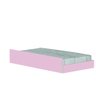 Cama Montessoriana com Colchão Ortobom Solteiro 4 Rodízios Rosa Elisa Shop Jm - 5