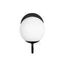 Ver imagem 2 de Arandela Luminária Curva P Globo 10 Cm Moderno Preto Fosco Bf Decor Arandela Curva P Globo 10