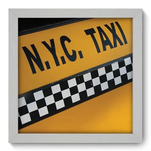 Quadro Decorativo - Taxi - 019qdmb - 1