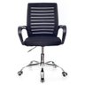 Cadeira de Escritório Secretária com Base Cromada com Rodinha Fortt Braga Preta - Csf04-p - 6