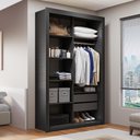 Ver imagem 2 de Closet Solteiro 2 Gavetas Preto Amoudi Móveis