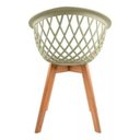 Ver imagem 4 de Kit 6 Cadeira de Jantar Web Pé Wood Modelo Premium Madeira Maciça Original Fendi