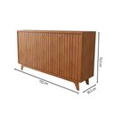 Ver imagem 4 de Balcão Buffet Vetro 4 Portas Cinamomo - Panorama Móveis