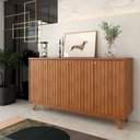 Ver imagem 3 de Balcão Buffet Vetro 4 Portas Cinamomo - Panorama Móveis