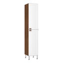 Ver imagem 1 de Paneleiro Simples 40cm 2 Portas Safira Nogueira C/Branco