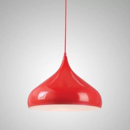 PENDENTE LUMINÁRIA METAL VERMELHO CLOWN HAT 42CM E14 BTC - 1