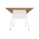 Ver imagem 7 de Mesa de Reunião 200cm 8 Pessoas MDP Macadâmia com Branco F5 Office