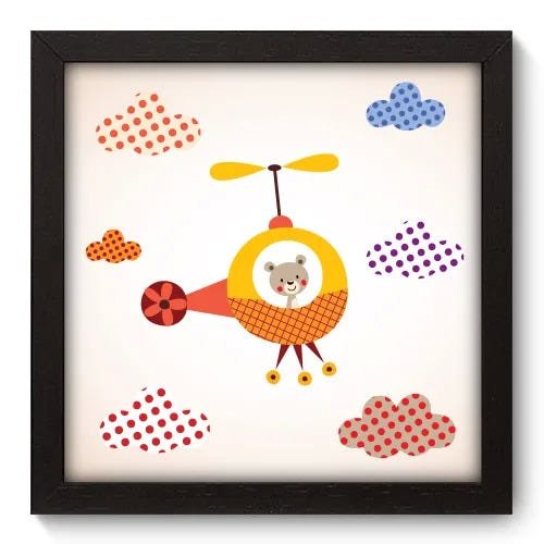 Quadro Decorativo - Urso Piloto - 051qdip - 1
