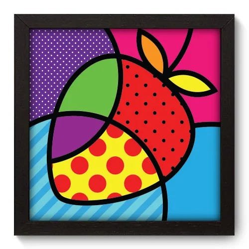 Quadro Decorativo - Morango - 012qddp - 1