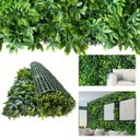 Ver imagem 6 de Painel de Folhagem Artificial Permanente Verde 2,5m² Jardim Vertical Ideal P Parede Verde Decorativa