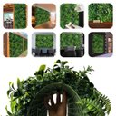 Ver imagem 4 de Painel de Folhagem Artificial Permanente Verde 2,5m² Jardim Vertical Ideal P Parede Verde Decorativa