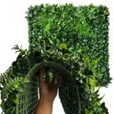 Ver imagem 1 de Painel de Folhagem Artificial Permanente Verde 2,5m² Jardim Vertical Ideal P Parede Verde Decorativa