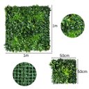 Ver imagem 2 de Painel de Folhagem Artificial Permanente Verde 2,5m² Jardim Vertical Ideal P Parede Verde Decorativa