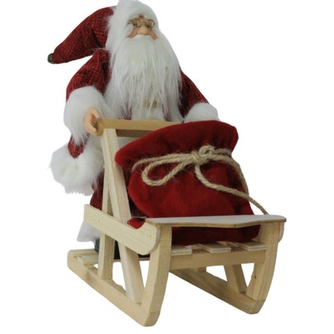 Papai Noel 30 Cm Treno Vermelho (15717)