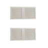 Kit 2 Grades de Ventilação Encaixe Retangular 24x12cm Ventokit - 1