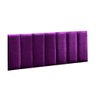 Cabeceira Painel Modu Veludo Cama Casal 140cm Roxo - 2