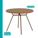 Ver imagem 3 de Conjunto Sala de Jantar 4 Cadeiras Lisboa Carraro Rosê Cobre