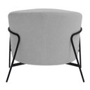 Ver mais imagens de Poltrona Decorativa Maitê Base Aço Preto Bouclé Cinza Claro - Nexta Casa Cor Cinza