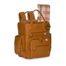 Kit Maternidade 3 Pçs Mala de Rodinhas, Mochila Urban e Porta Carteira Vacinação Teddy Caramelo - 6