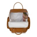 Ver imagem 7 de Kit Maternidade 3 Pçs Mala de Rodinhas, Mochila Urban e Porta Carteira Vacinação Teddy Caramelo