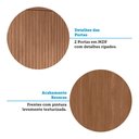 Ver imagem 2 de Guarda Roupa Casal 6 Portas Ripado com Chaves Buriti com Espelhos Santos Andira Jatoba/areia