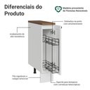Ver imagem 3 de Balcão Porta-temperos 20 Cm 1 Porta Branco/tampo Rustic Vik Madesa