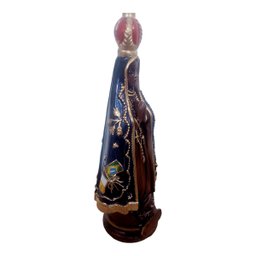 Imagem Nossa Senhora Aparecida 20 Cm Pintura Linda Marrom - 5