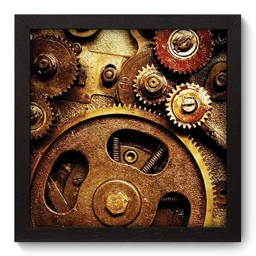 Quadro Decorativo - Engrenagens - 011qddp - 1