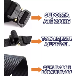 Cinto Tático com Fivela de Metal - 3