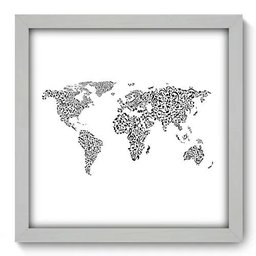 Quadro Decorativo - Mapa Mundi - 085qdgb - 1
