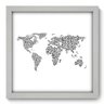 Quadro Decorativo - Mapa Mundi - 085qdgb - 1