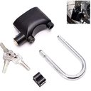 Ver imagem 1 de Cadeado com Alarme 2 em 1 Sensor Movimento Anti Roubo Sirene 110db Haste Longo Curto Moto Portao