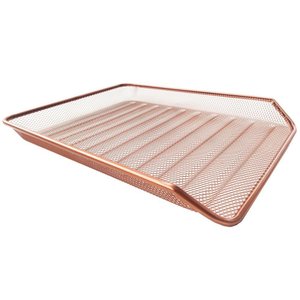 Bandeja Organizadora Multiuso D Mesa de Escritório Rose Gold