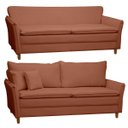 Ver imagem 5 de Sofá Living 3 Lugares Berlim 185cm Bouclê Confortável Moderno Braço Fino Sala Apartamento Recepção:T