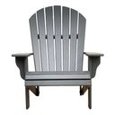 Ver imagem 1 de Cadeira Pavão Adirondack Jardim Externa Cinza Patativa Adirondack Pavão