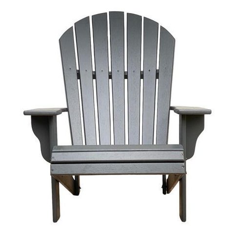 Cadeira Pavão Adirondack Jardim Externa Cinza Patativa Adirondack Pavão