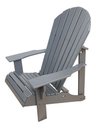 Ver imagem 4 de Cadeira Pavão Adirondack Jardim Externa Cinza Patativa Adirondack Pavão