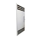 Ver imagem 3 de Porta Lambril 6 Vidros Alumínio Branco com Puxador 210x100 Lado Esquerdo
