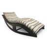 Chaise Indonésia Cor Preta ( Cadeira de Balanço) + Futon 63x188x7cm - Tecido Aquatec (impermeabiliza - 1