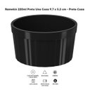 Ver imagem 3 de 12 Ramekins Pretos Canelados 200ml Polipropileno Molheira Bowls Uno Coza